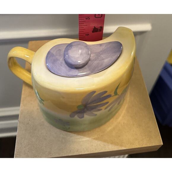 Vintage Herman Dodge And Sons Teapot Floral Design Unique Easter Spring EUC - Picture 5 of 5